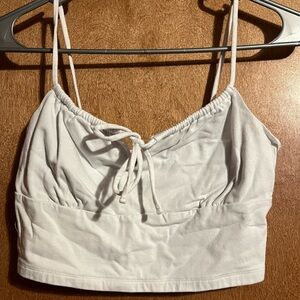 White spaghetti strap top